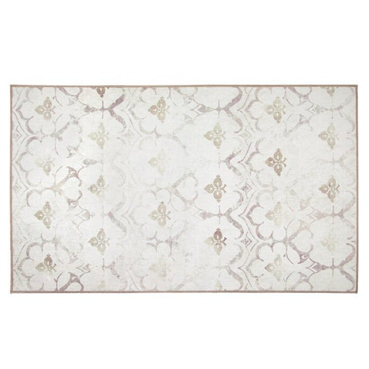 Leilani Damask Ivory Washable Rug