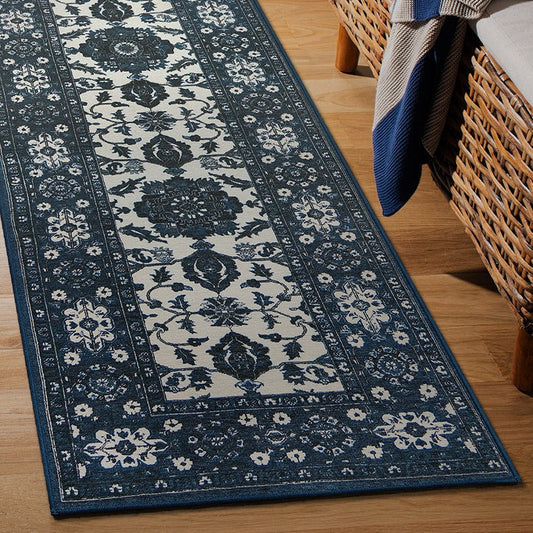 Ramage Blue Washable Rug