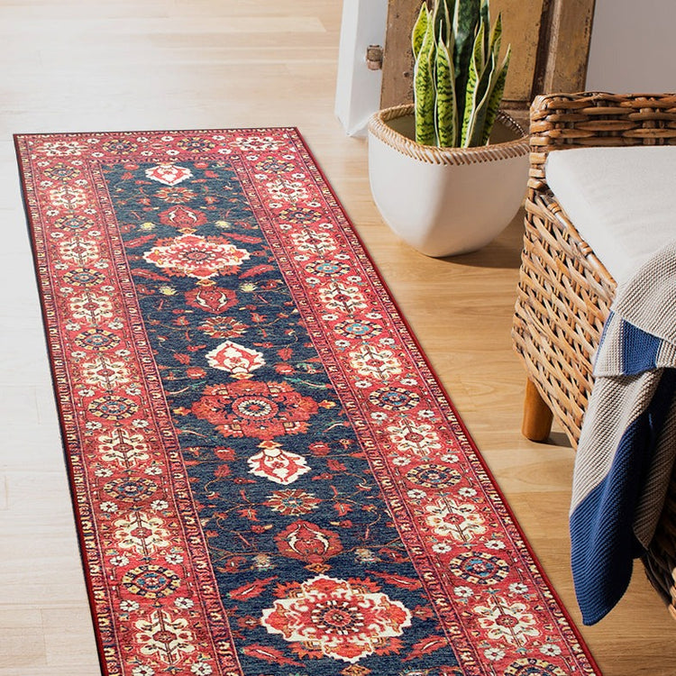 Ramage Indigo Washable Rug