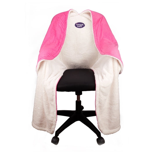 Chair Blanket - Raspberry Pattern Fleece