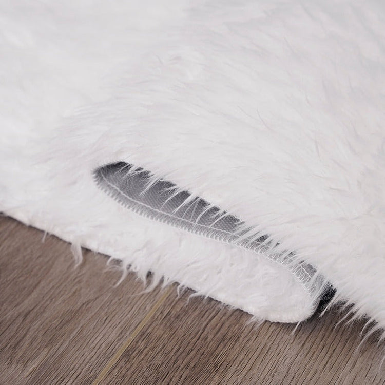 White Washable Shag Rug