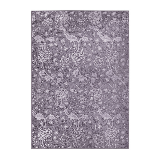 Kalini Floral Woodland Brown Washable Rug