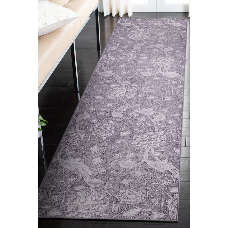 Kalini Floral Woodland Brown Washable Rug