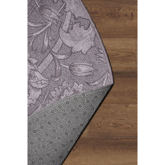 Kalini Floral Woodland Brown Washable Rug