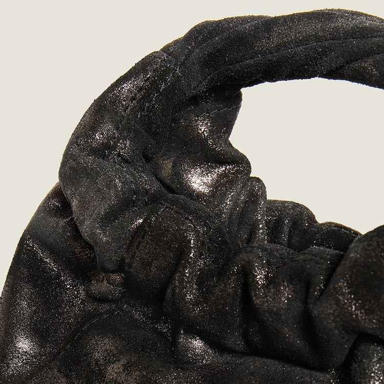 Detail shot of Twist Handle Mini in Metallic Black