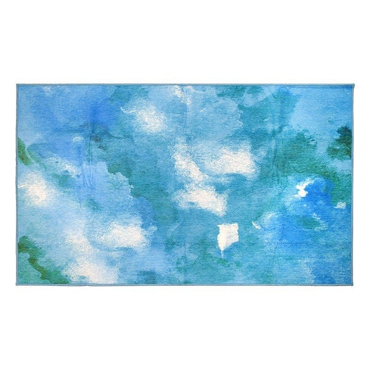 Watercolor Aqua Washable Blue